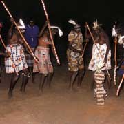 Women dance, “mangaya”