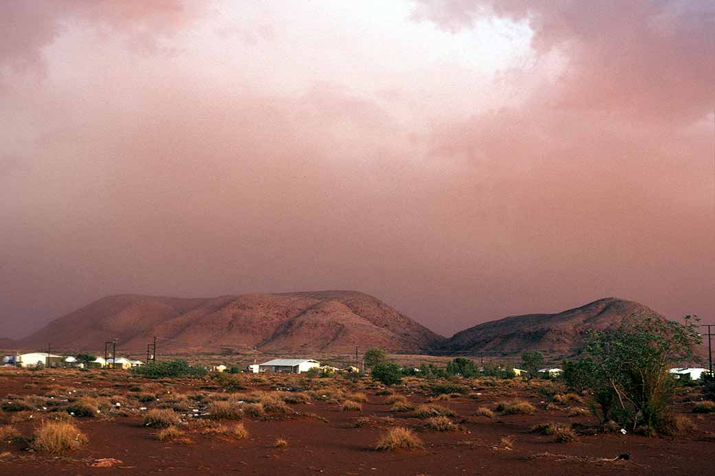 Dust and rainstorm