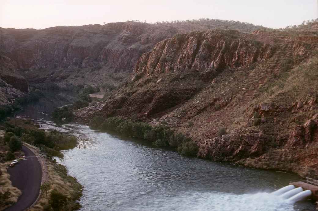 Ord River behind Lake Argyle Dam