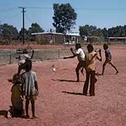 Boys playing game