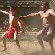 Two Yarrabah dancers