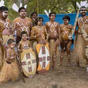 Cairns dancers pose