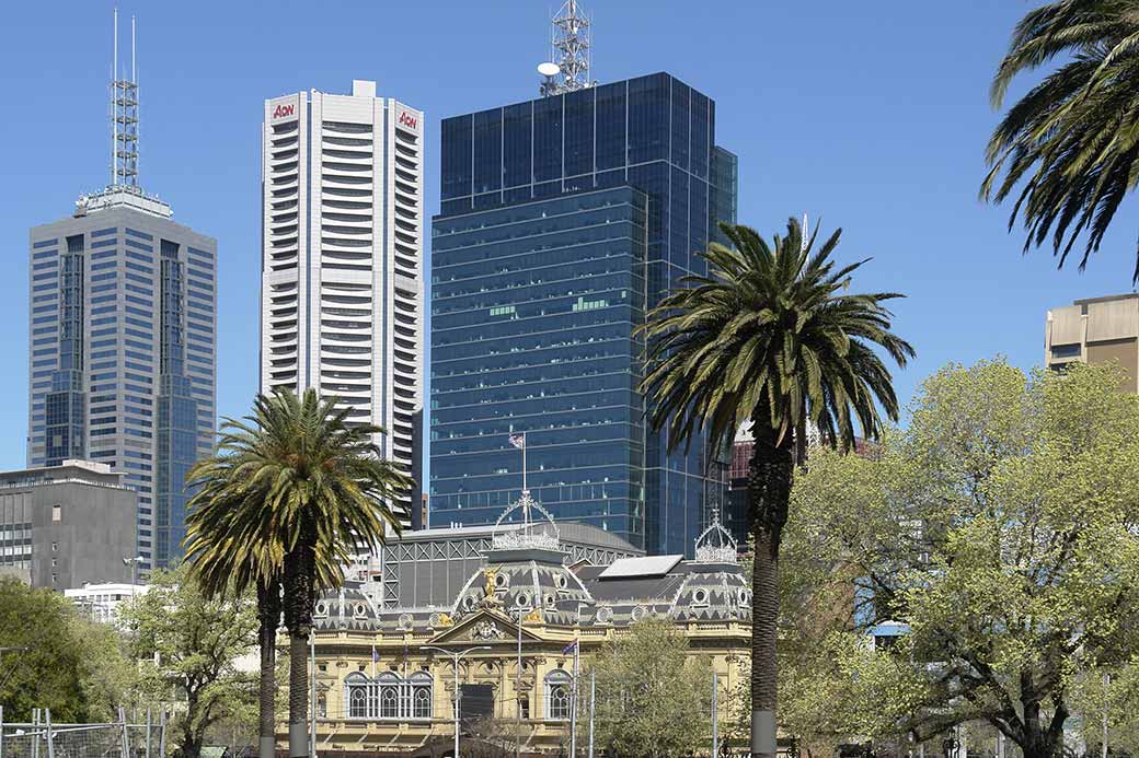 View to Melbourne CBD