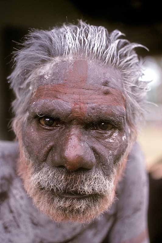 Tiwi elder in ceremony