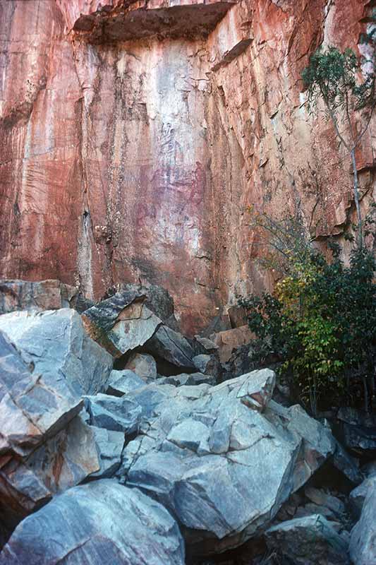 Aboriginal rock painting
