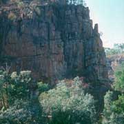 Steep rock wall