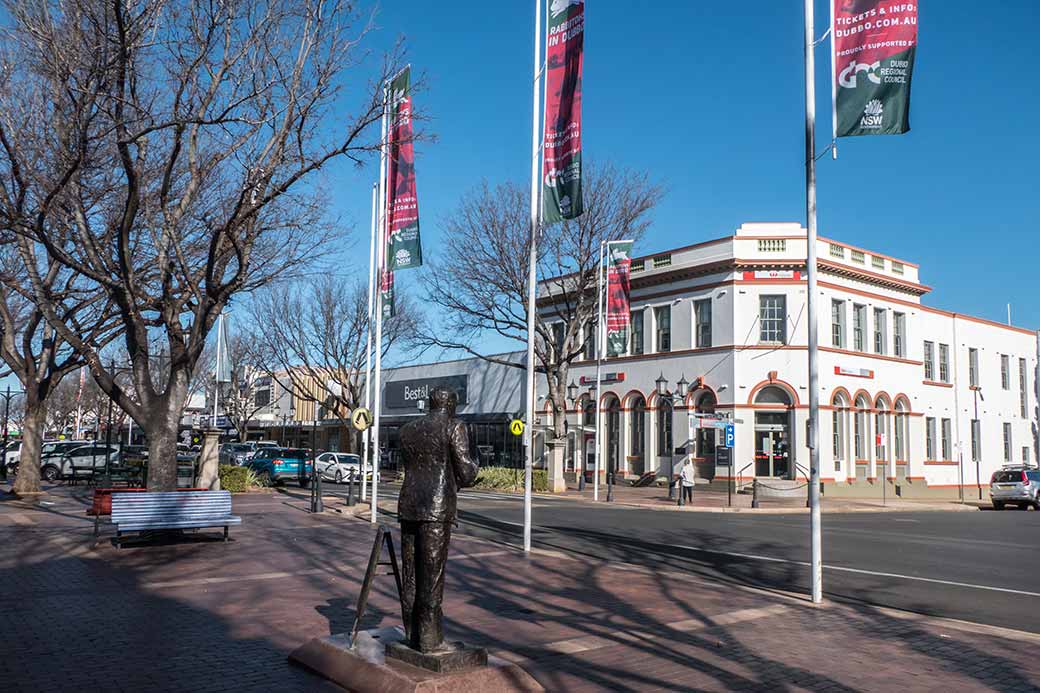 Macquarie Street and Bill Ferguson's statue