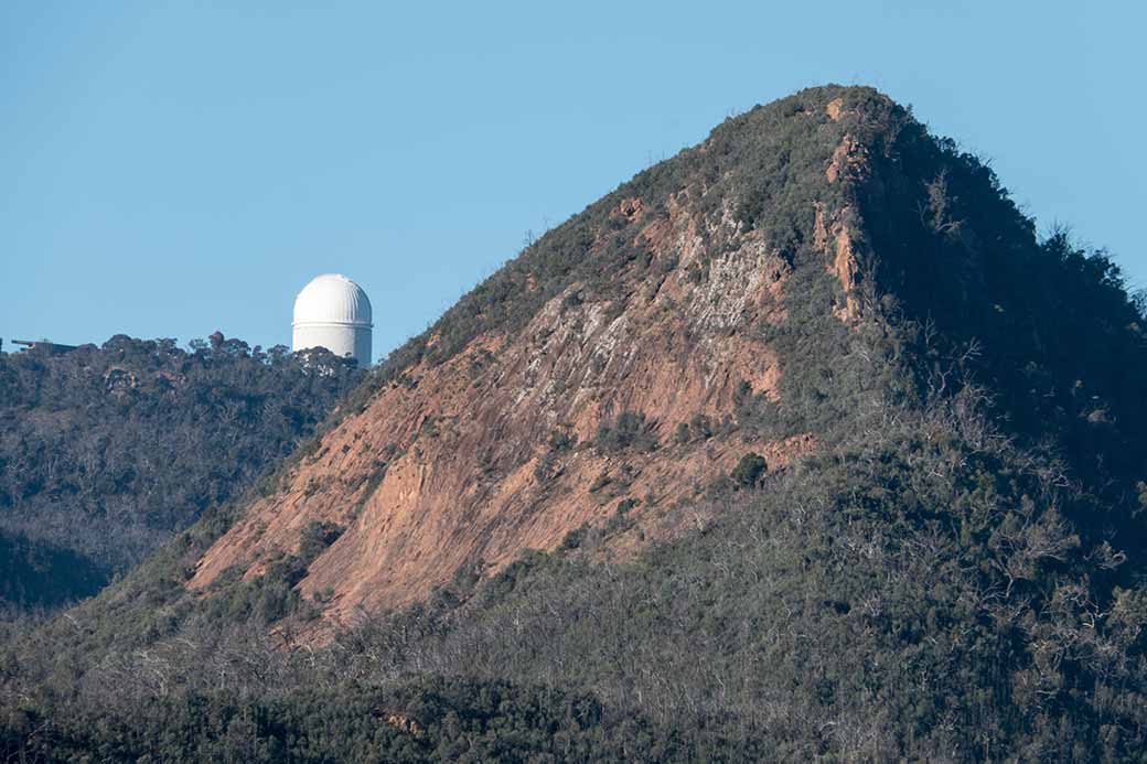 View to Siding Spring Observatory