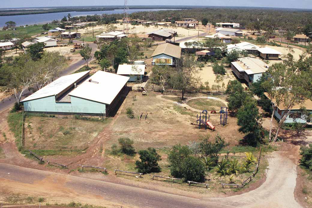 View to the school