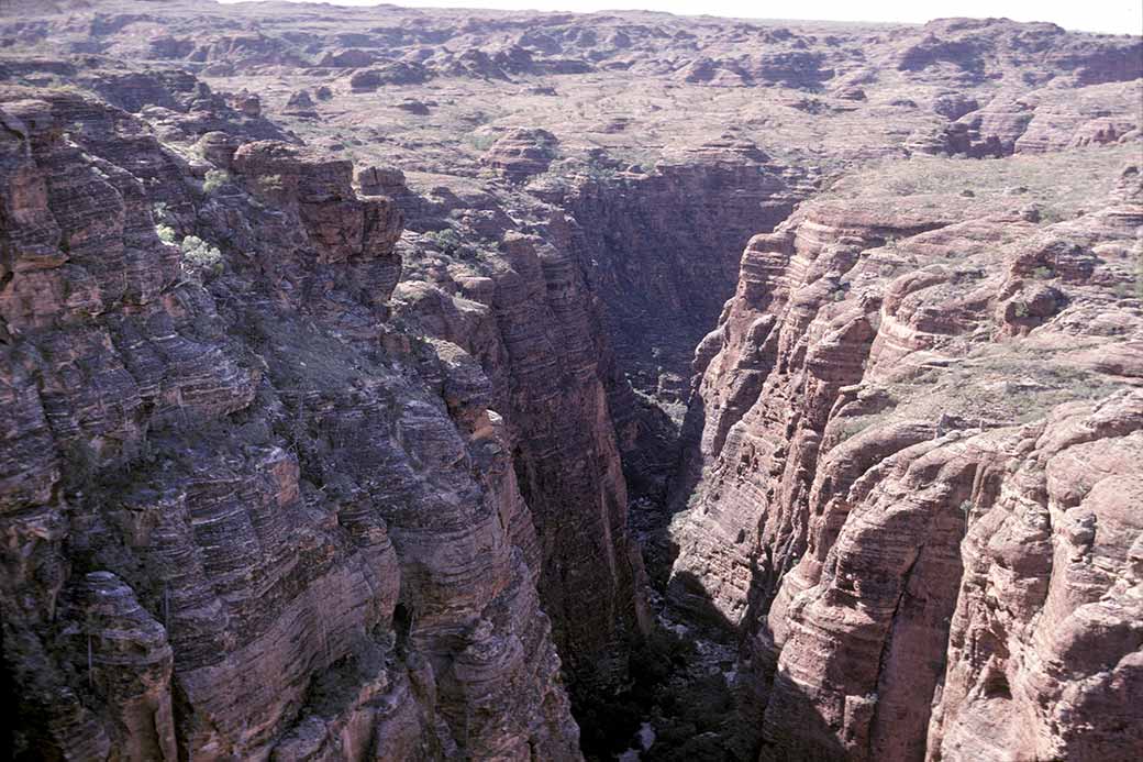 Flying over Piccaninny Gorge