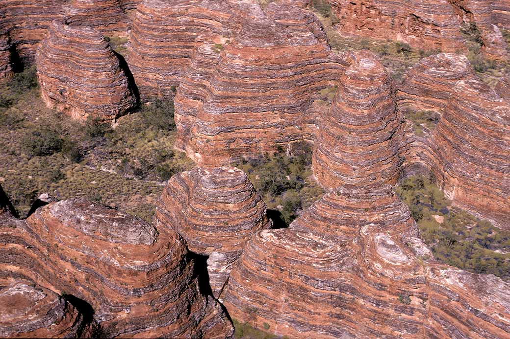 Typical rock formations