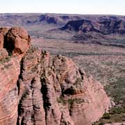 Steep sandstone cliffs