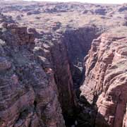 Flying over Piccaninny Gorge