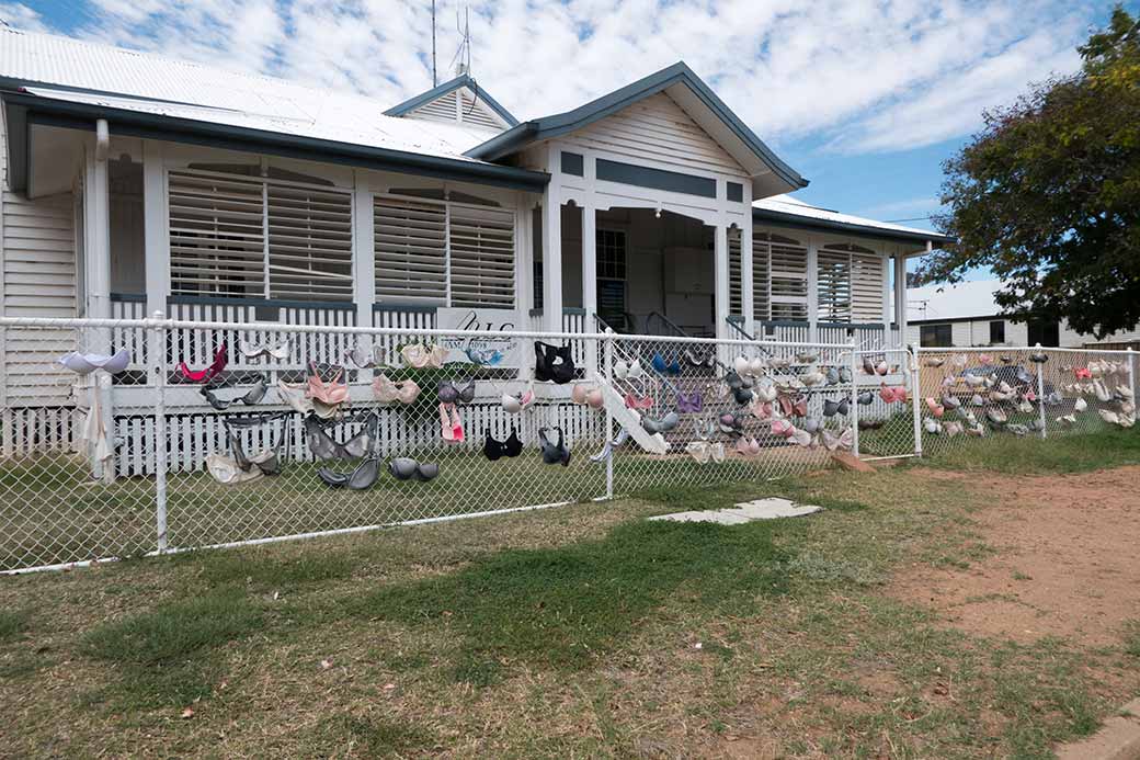 Fence with bras