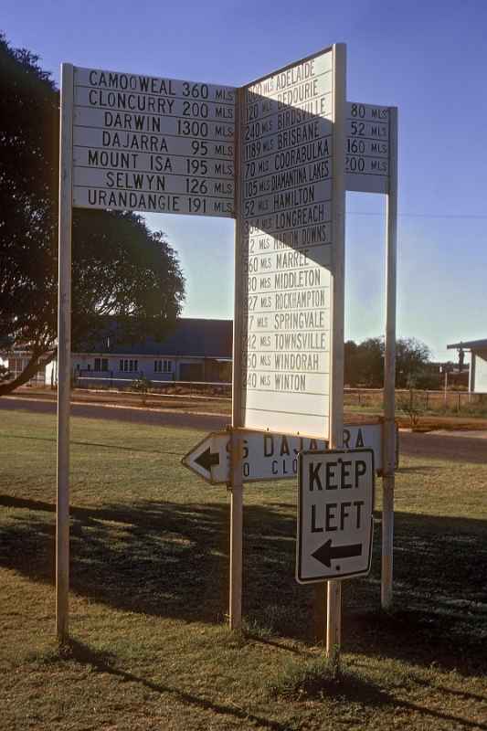 Signpost in Boulia