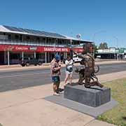 At the Shearer sculpture, Barcaldine