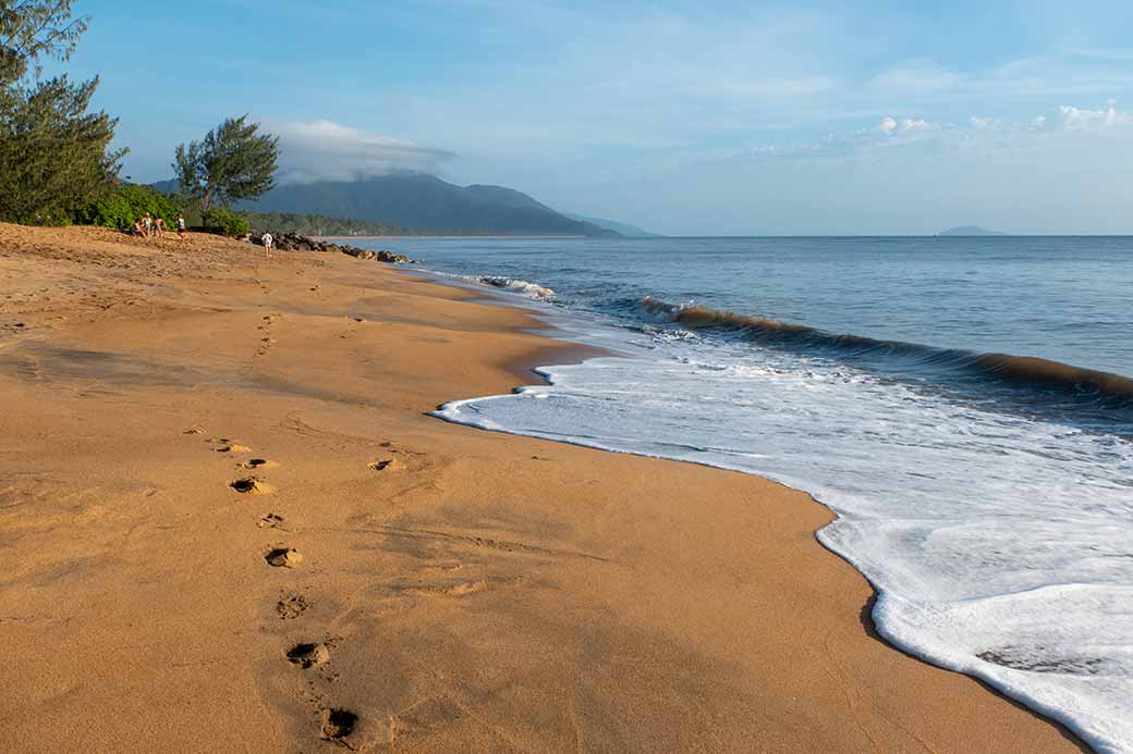 The beach at Bramston Beach