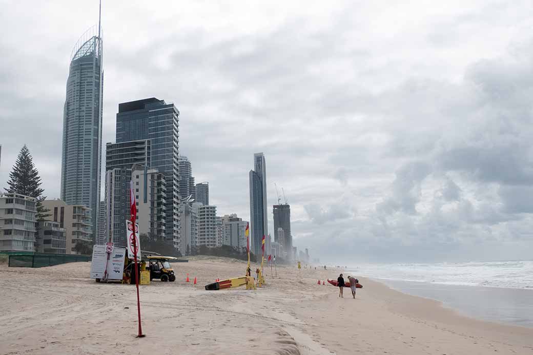 Gold Coast beach, Surfers Paradise