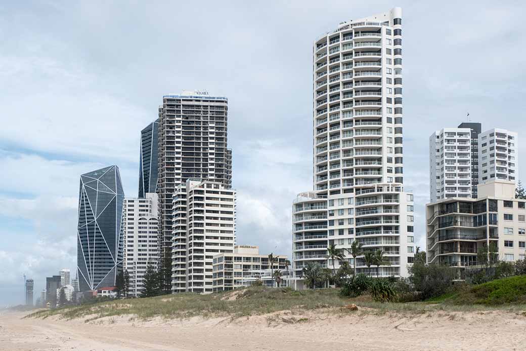 Gold Coast beach, Surfers Paradise