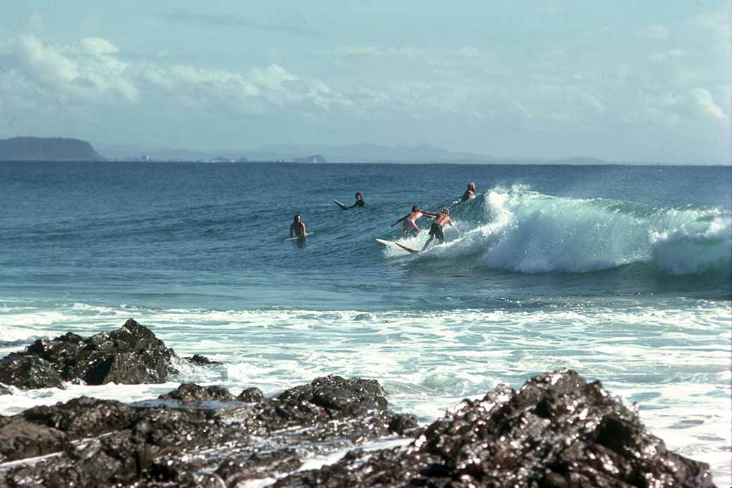 Surfing at Coolangatta