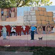 Bullock team mural, Augathella