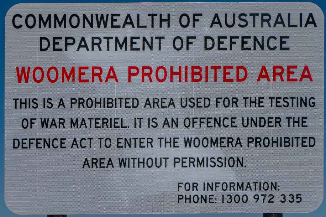 Warning sign