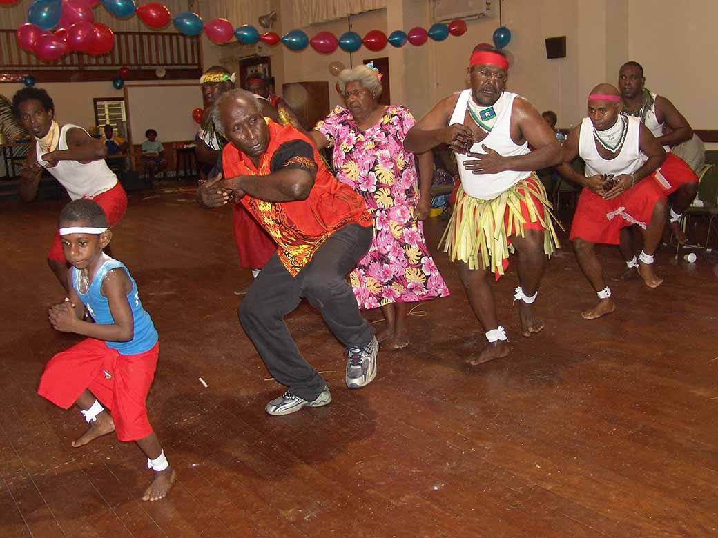 Spirited Mer Island dance