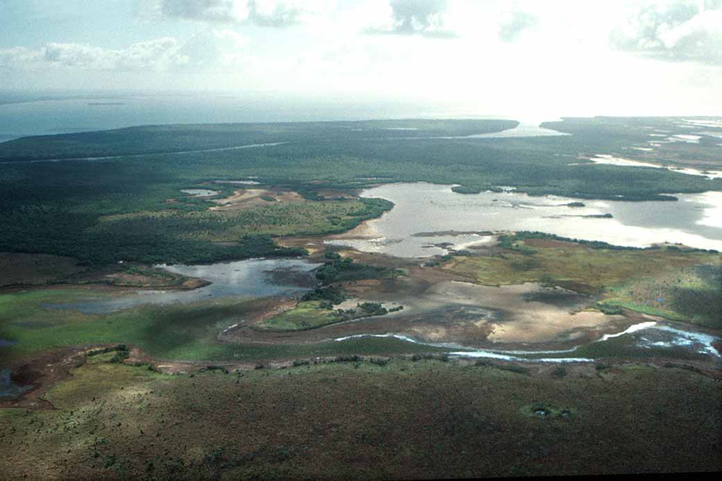 Flying over Saibai