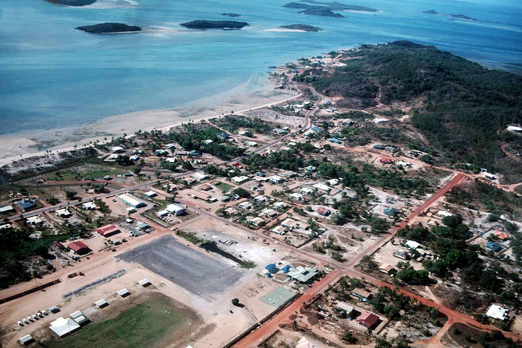 Flying over Badu