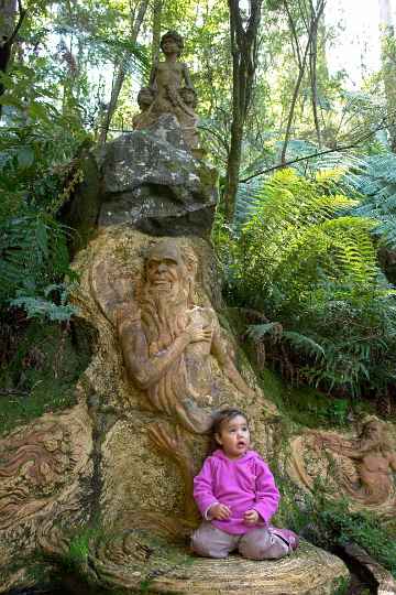 Visiting the sculptures