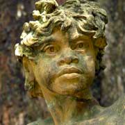 Aboriginal boy sculpture