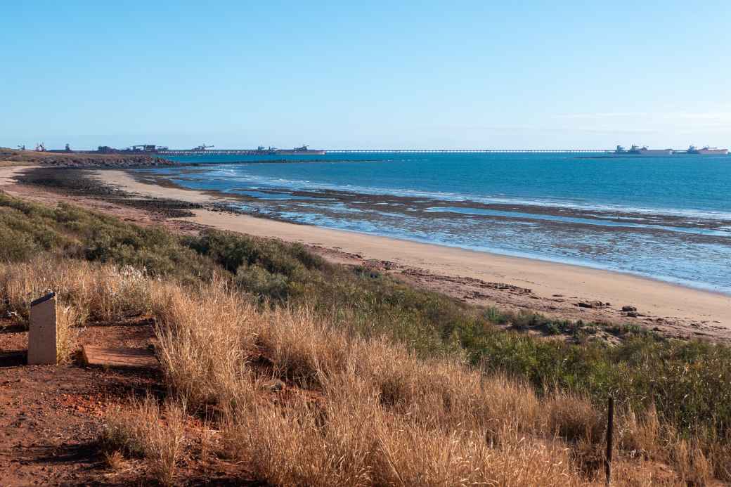 View to the jetty, Point Samson