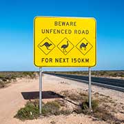 Warning sign, Eucla