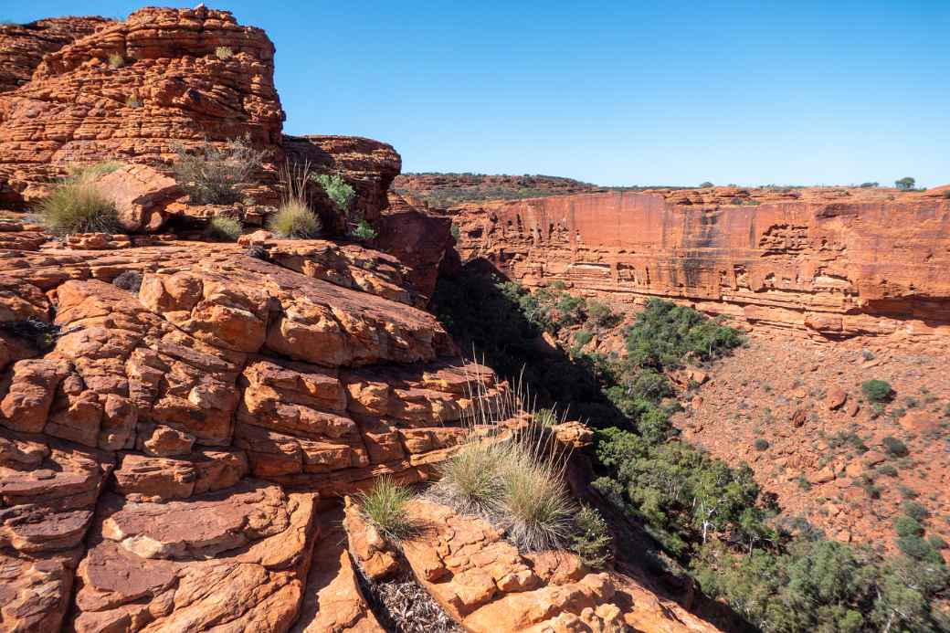 View of southern cliff face