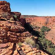 View of southern cliff face