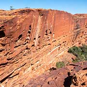 View of southern cliff face