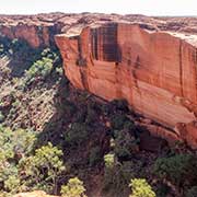 Vertical rock face, Kings Canyon