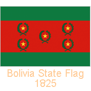 Bolivia State Flag, 1825