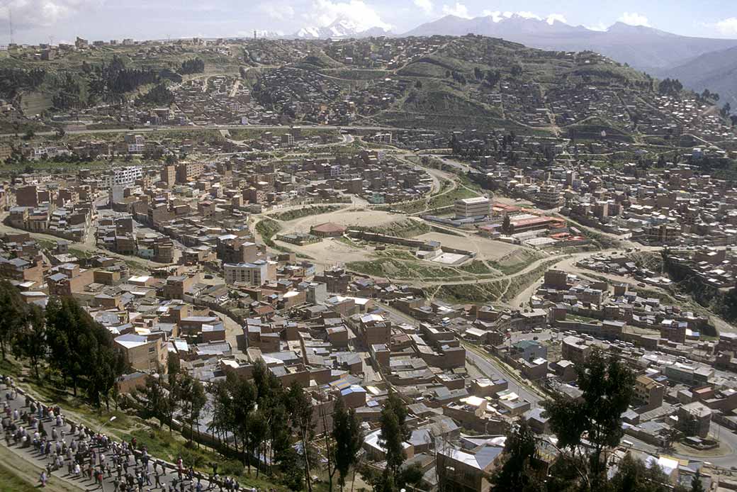 Upper city of La Paz