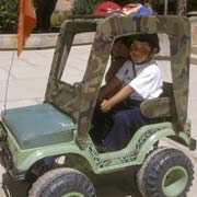 Electric jeep ride