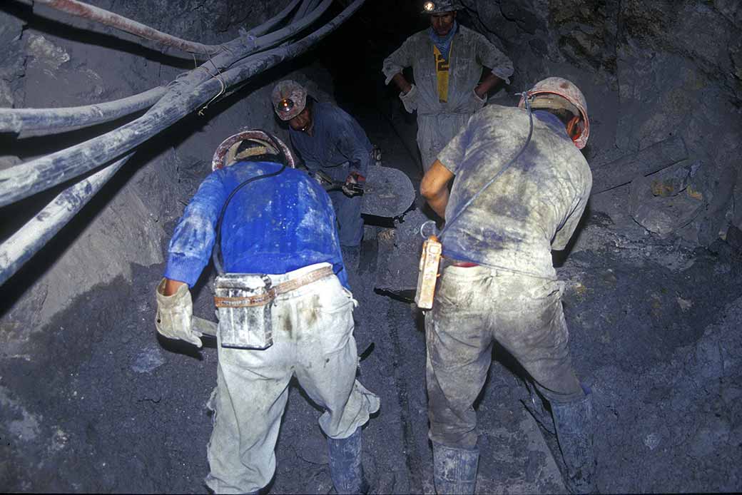 Miners at work