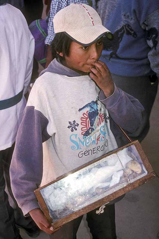 Young food seller