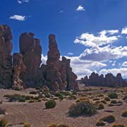 Wind eroded rocks