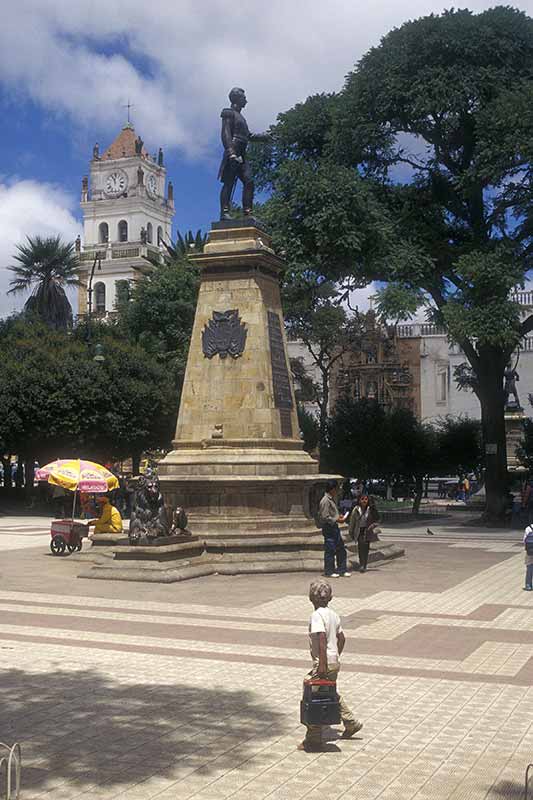 Central square in Sucre