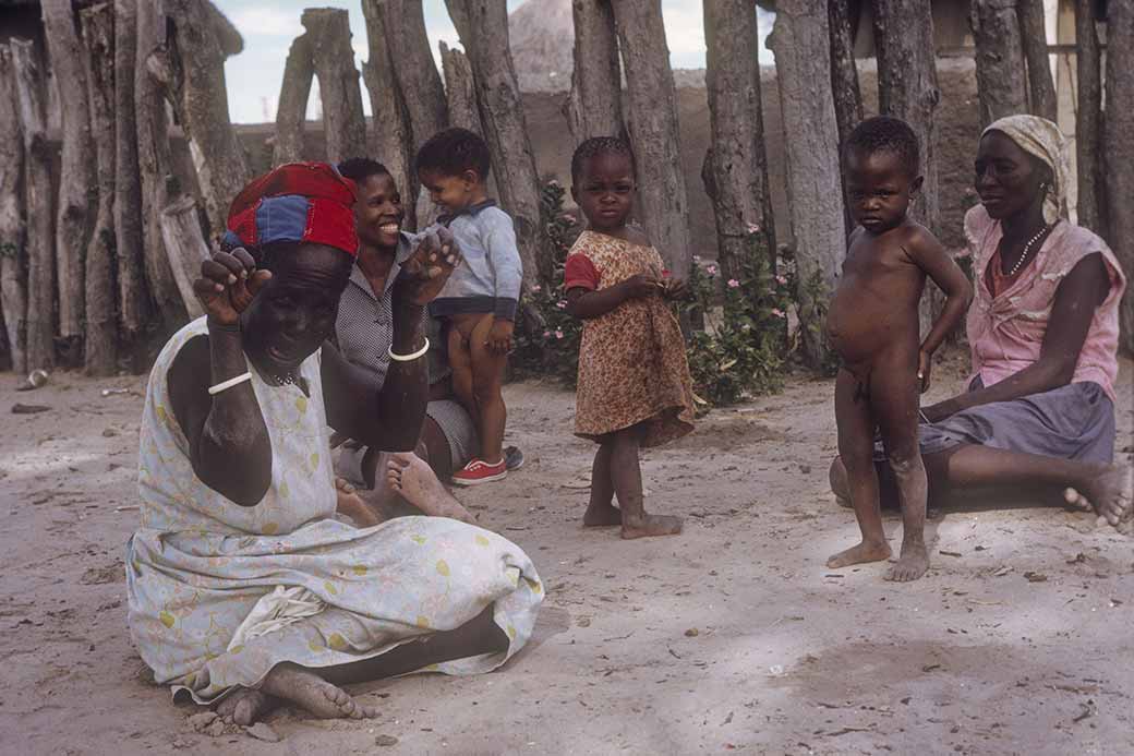 Women and children, Maun