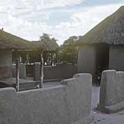 Village huts with walls, Maun