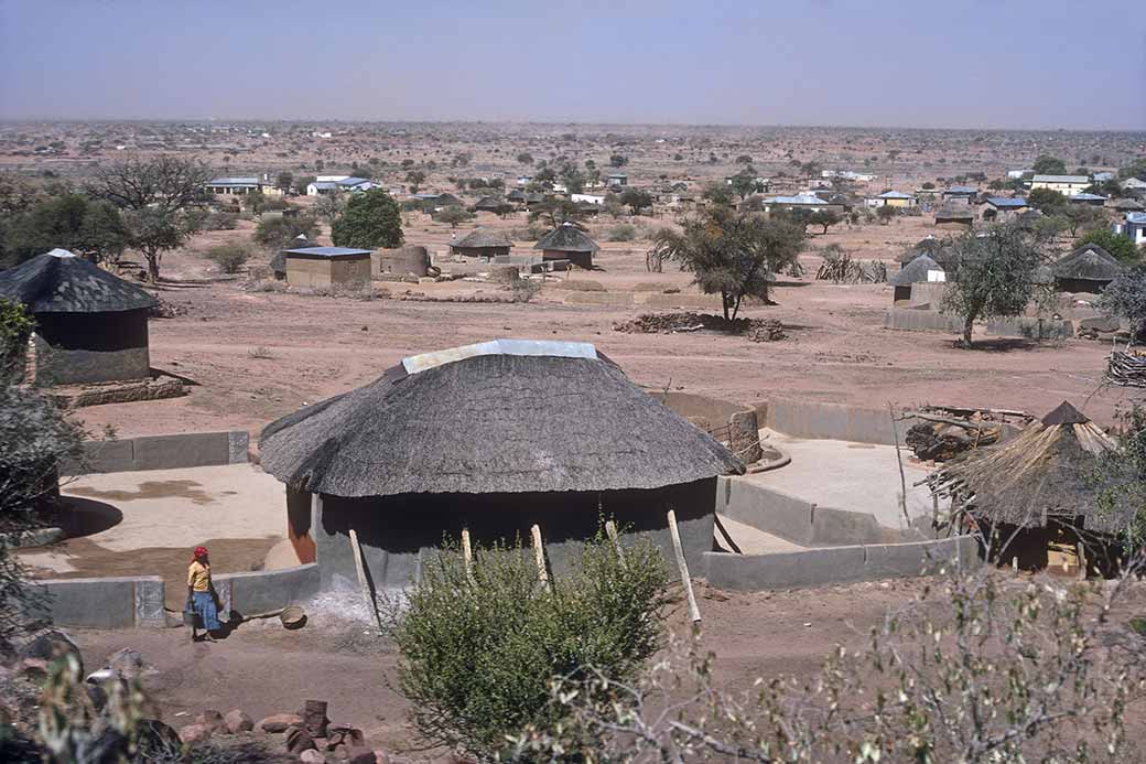 Duststorm over Mochudi