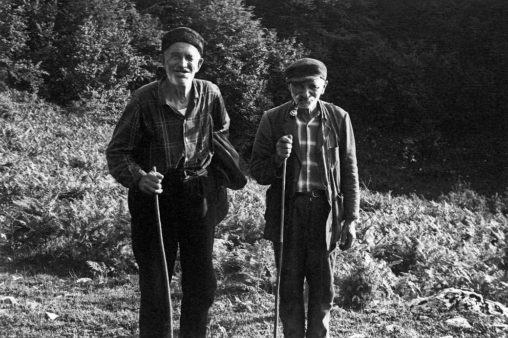 Two elderly shepherds