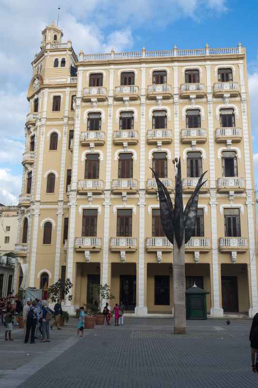 Flower sculpture, Plaza Vieja