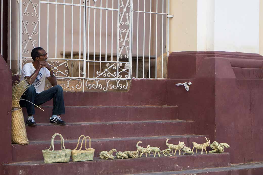 Souvenir seller, Trinidad